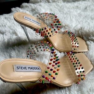 Multi-studded Heel, Size 9, Colorful Studs